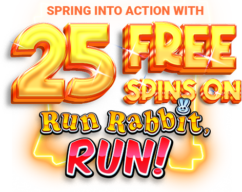 PlazaRoyal 25 Free Spins on Run Rabbit, Run